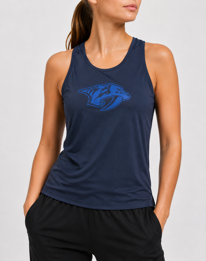 Adidas Women Sport Blue Vest T Shirt