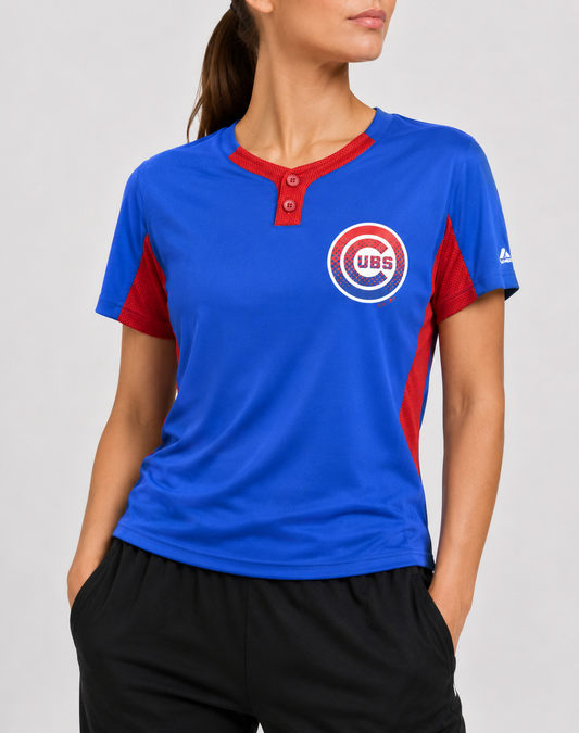 Majestic Women Sport Blue T Shirt