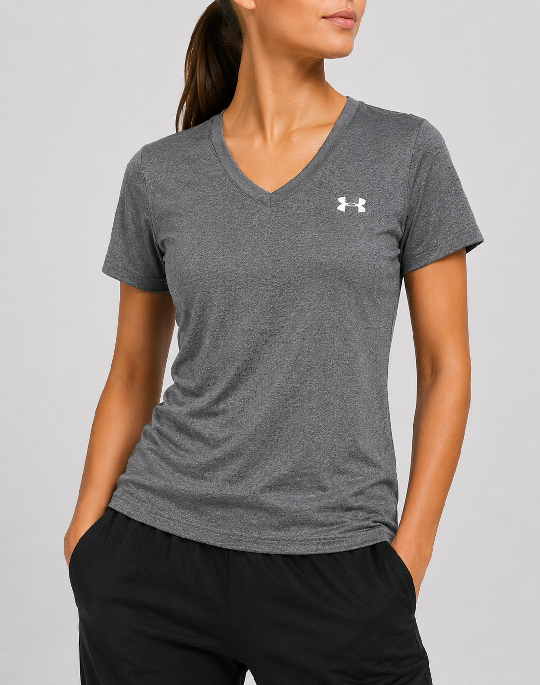 Under Armour Women Sport Gray T Shirt – Preloved Labels