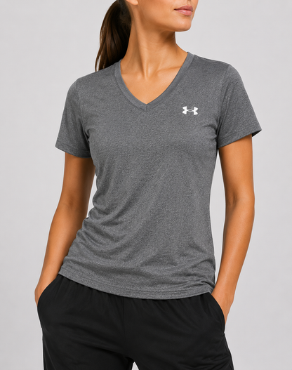 Under Armour Women Sport Gray T Shirt – Preloved Labels