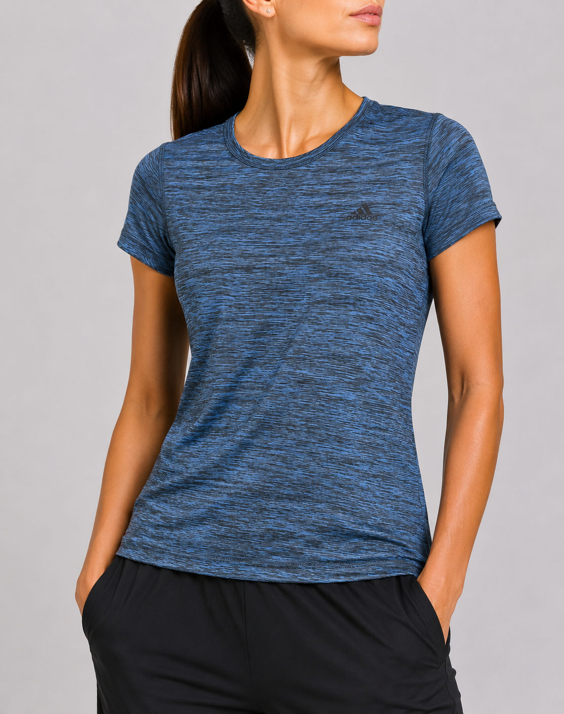 Adidas Women Sport Blue T Shirt