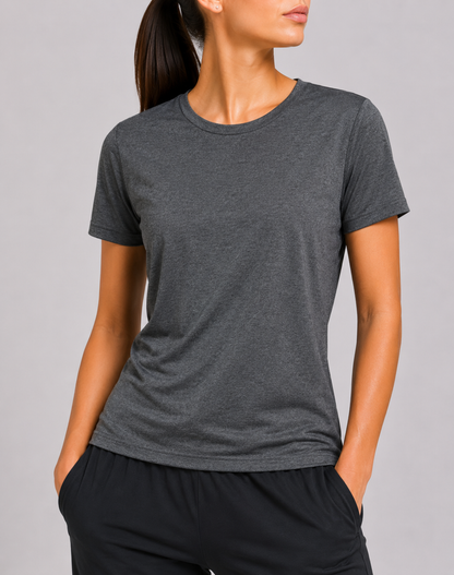 Russell Women Sport Gray T Shirt