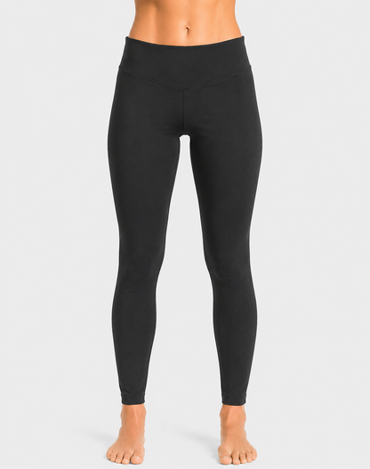 Pink Women Black Sport Tights
