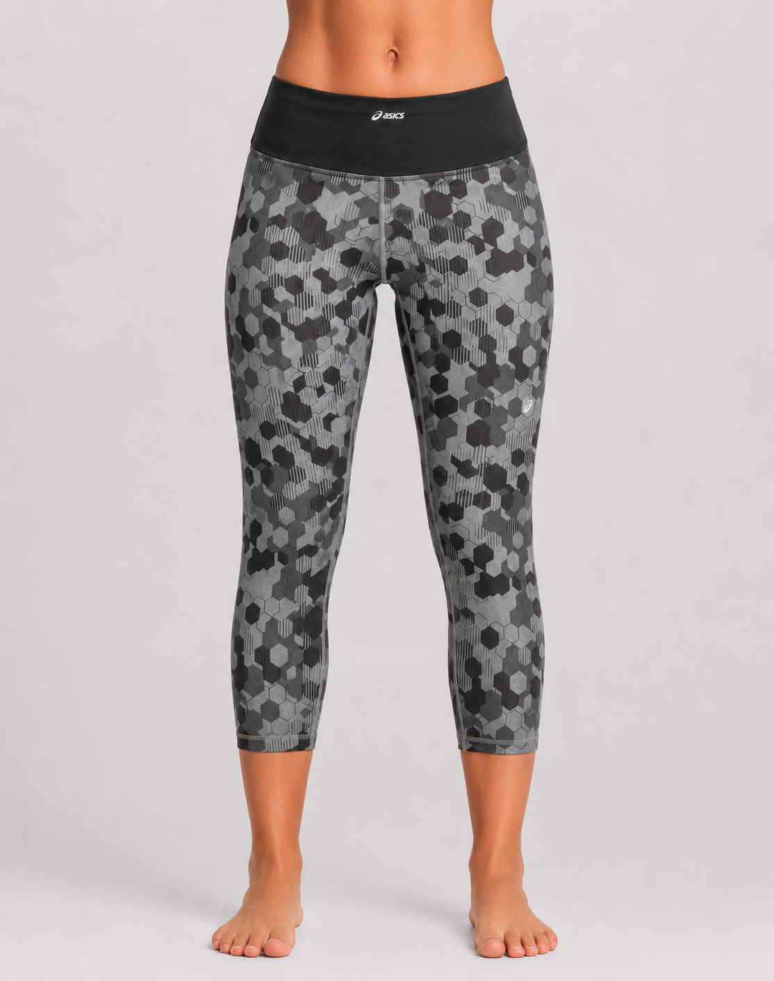 Asics Women Gray Sport Tights