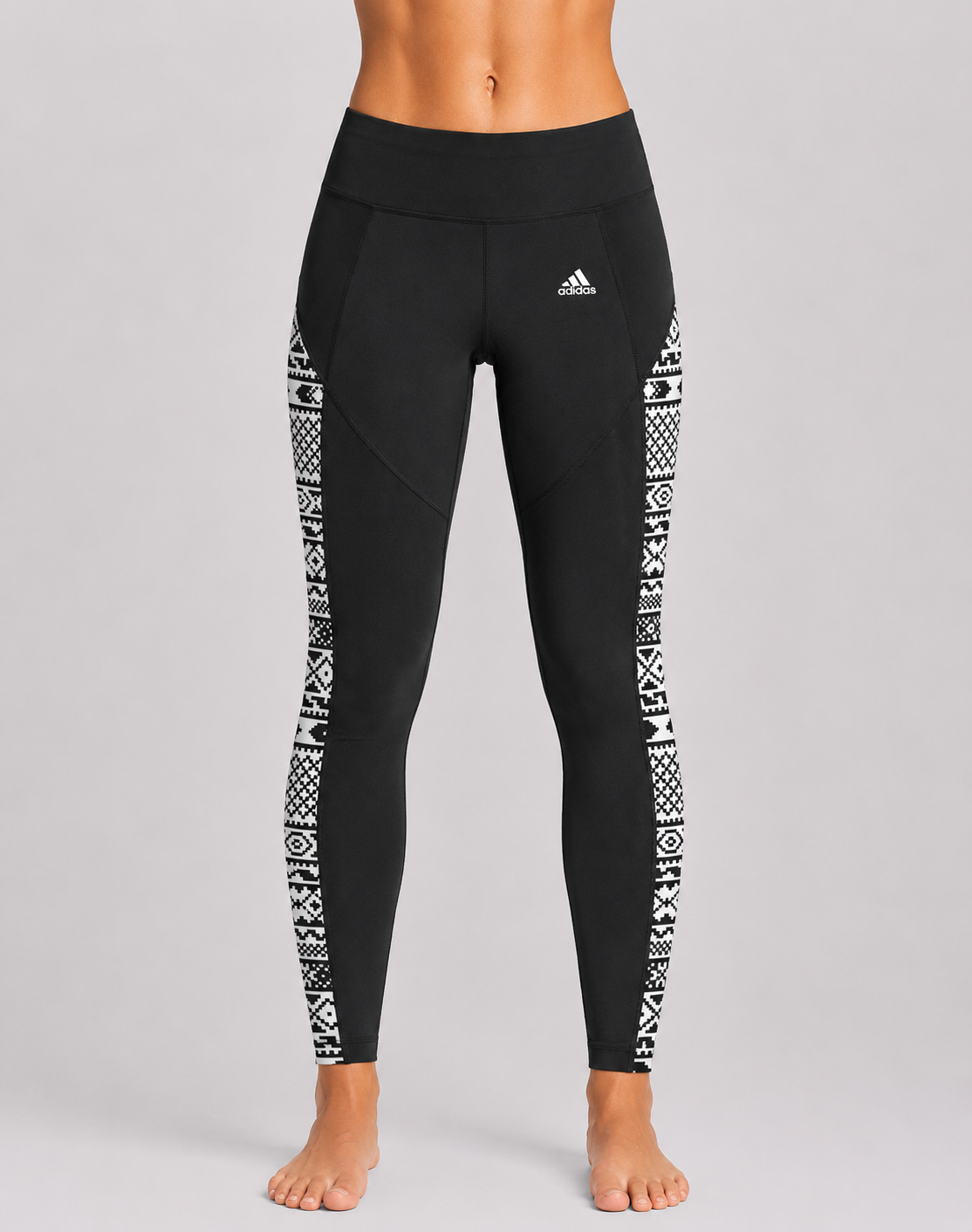 Adidas Women Black Sport Tights