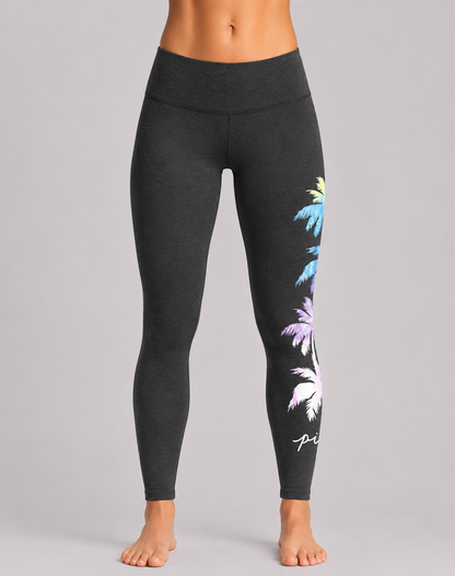 Pink Women Gray Sport Tights