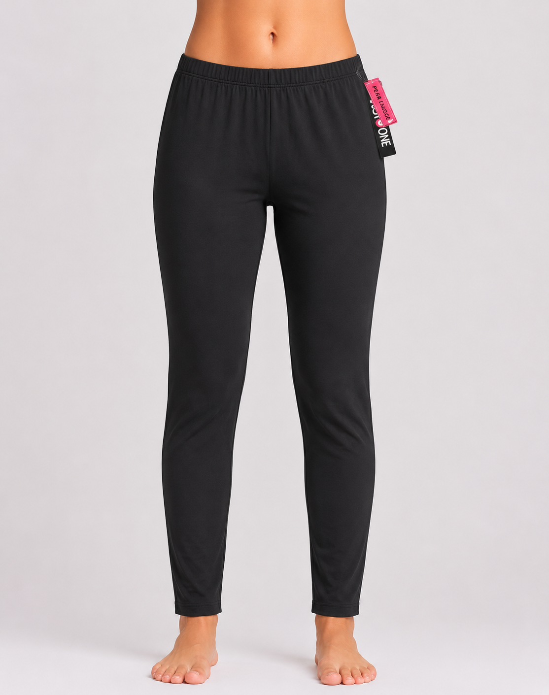 Just One Women Black Sport Tights