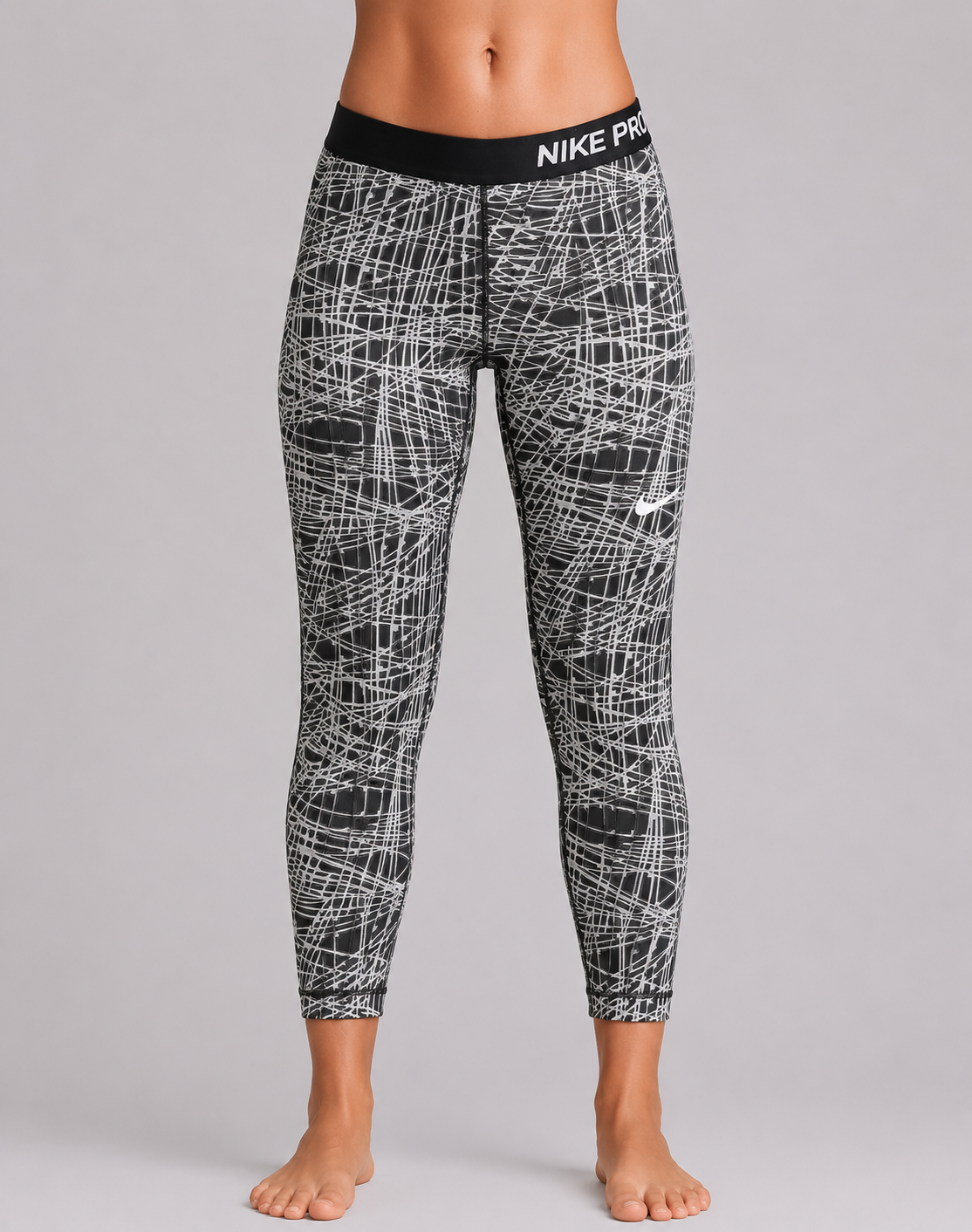 Nike Women Gray Sport Tights