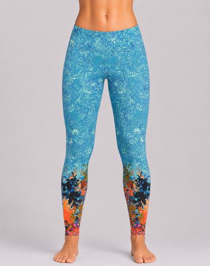 Soft Surrounding Women Blue Sport Tights