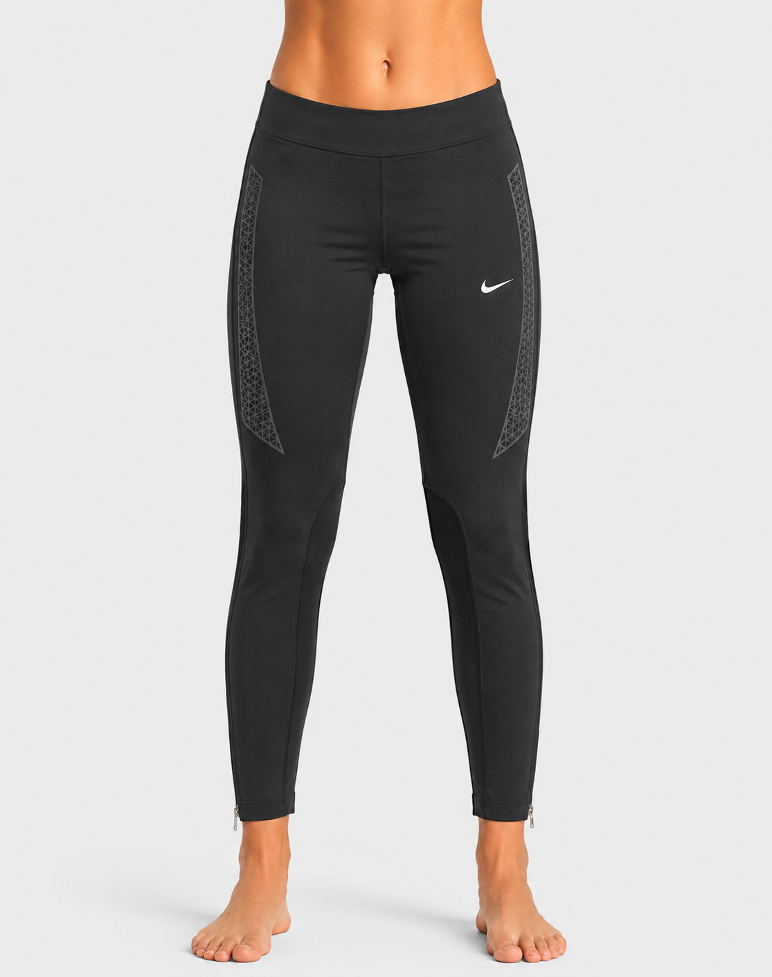 Nike Women Black Sport Tights