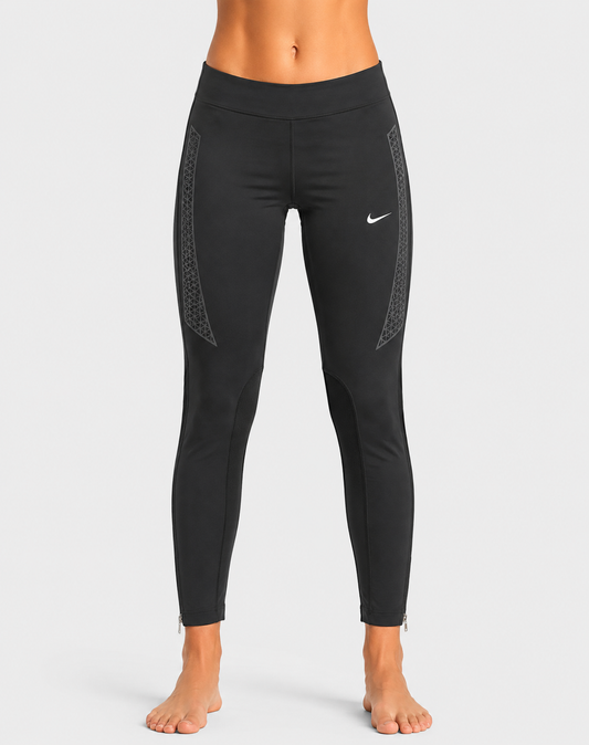 Nike Women Black Sport Tights