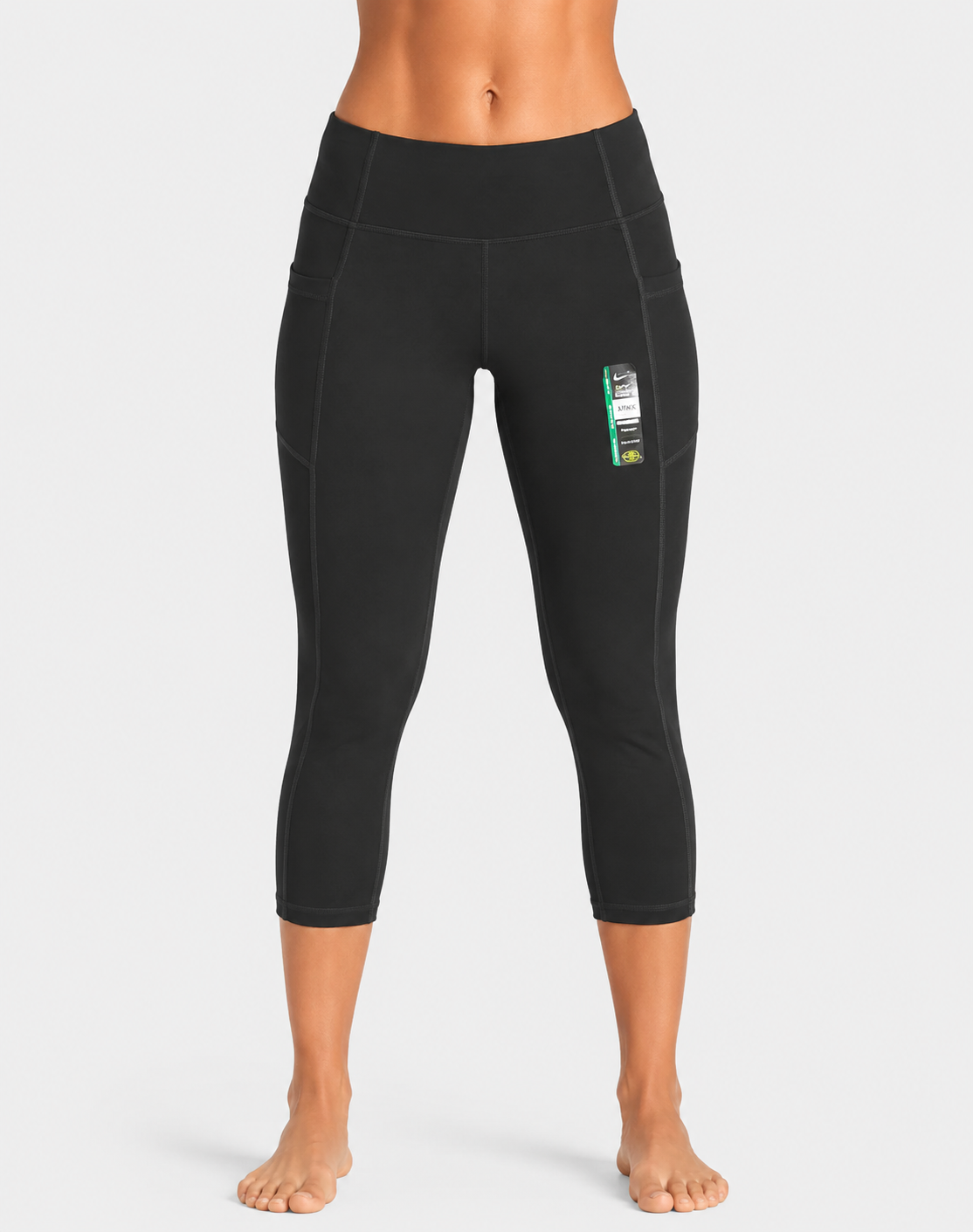 Athletic Works Women Black Sport Tights