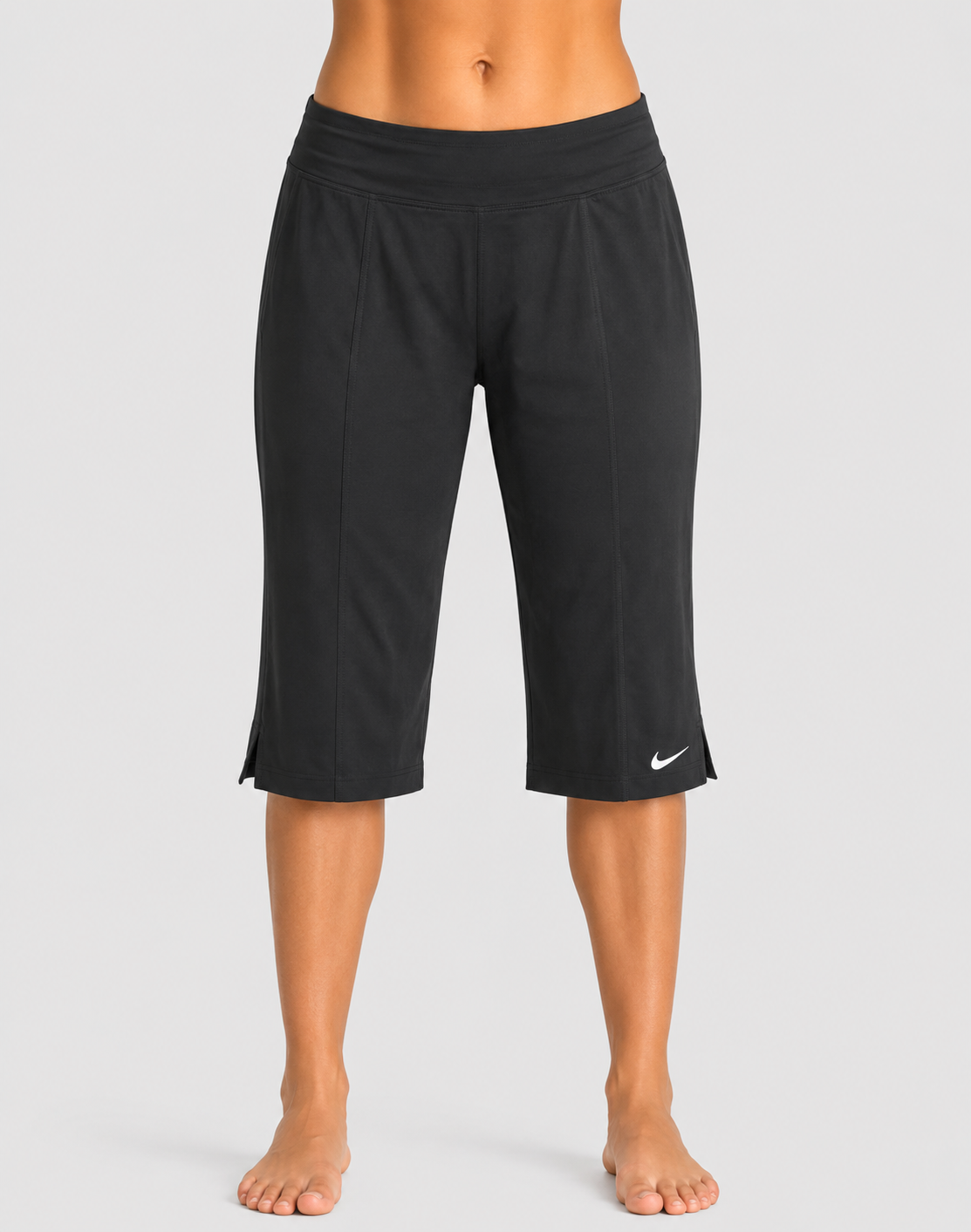 Nike Women Black Sport Short Tights