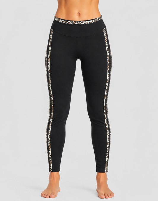 Mono b Women Black Sport Tights
