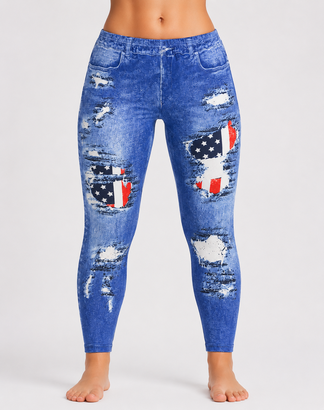 Dressfo Women Blue Sport Tights