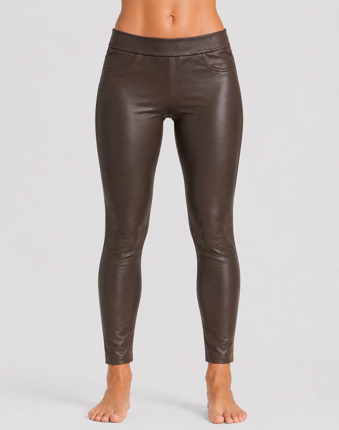 No Boundaries Women Brown Sport Tights