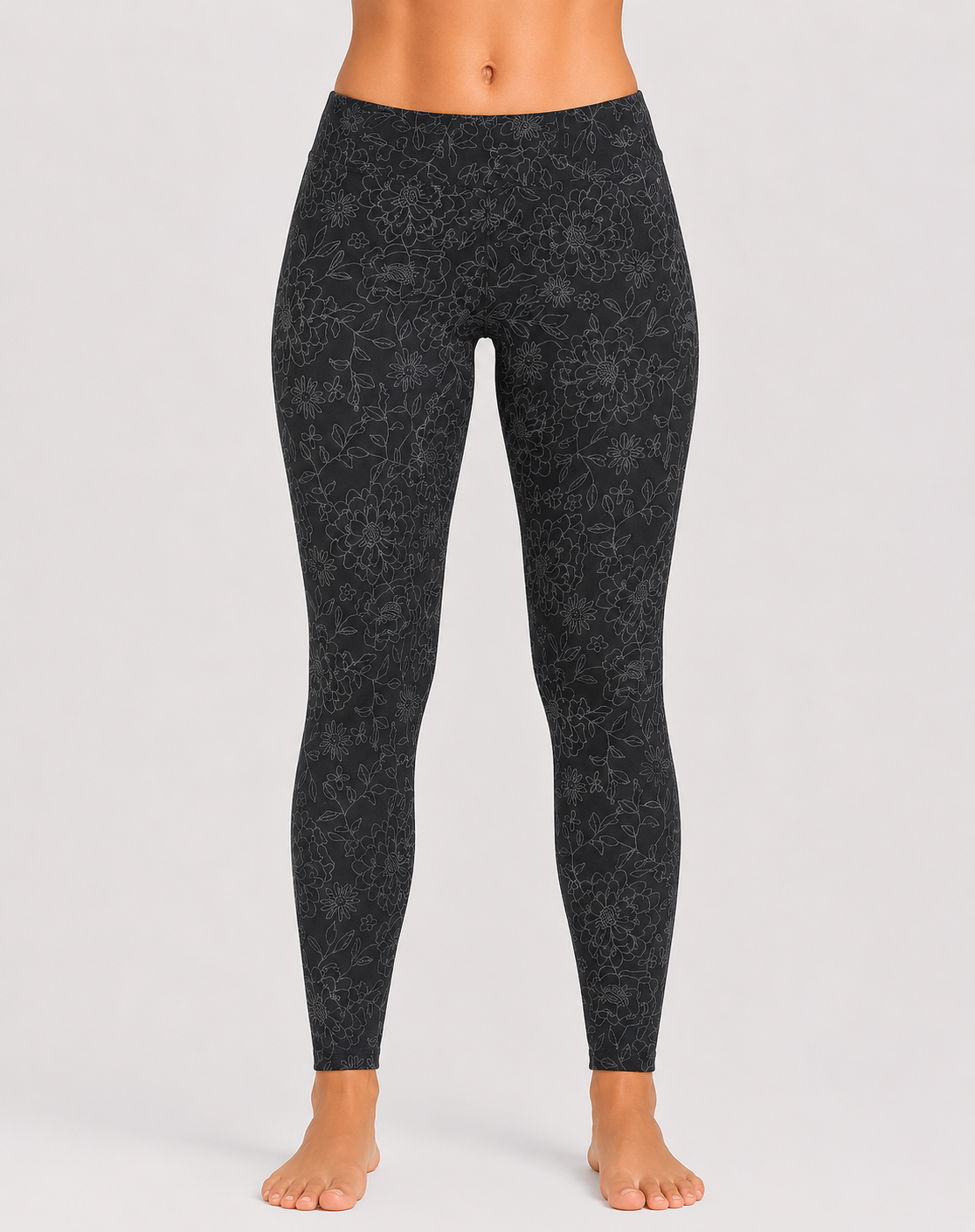 Sonoma Women Black Sport Tights