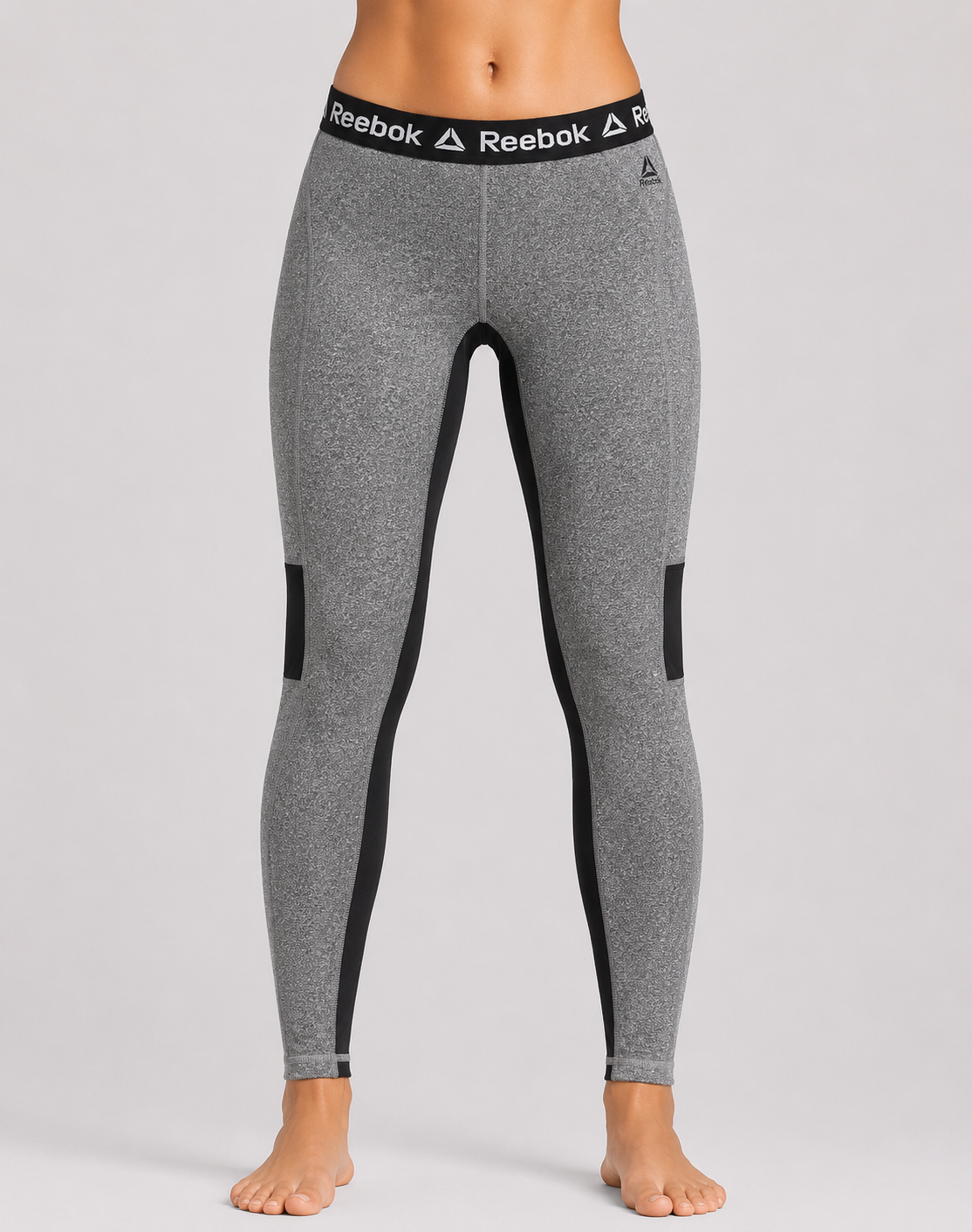 Reebok Women Gray Sport Tights