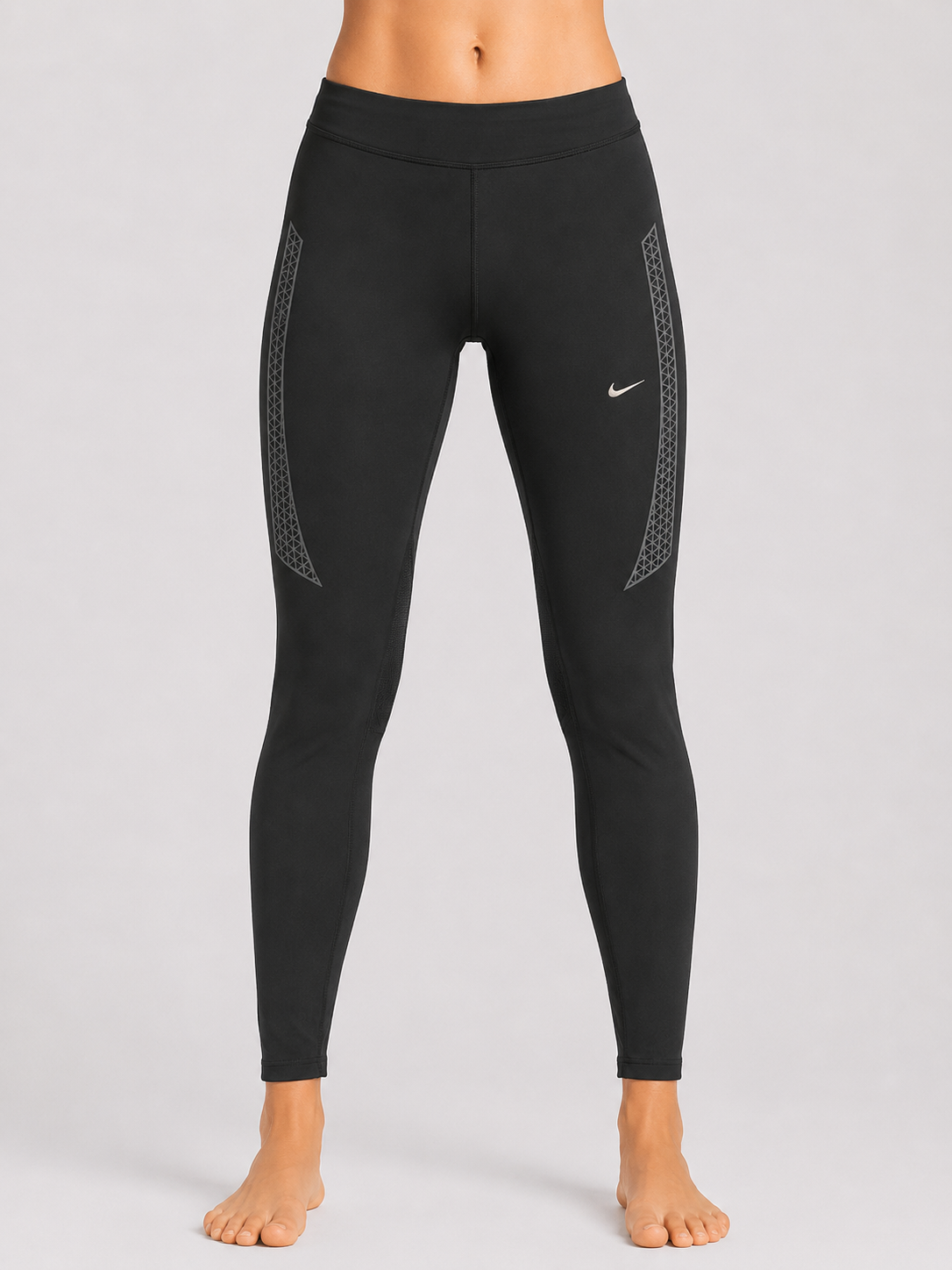 Nike Women Black Sport Tights
