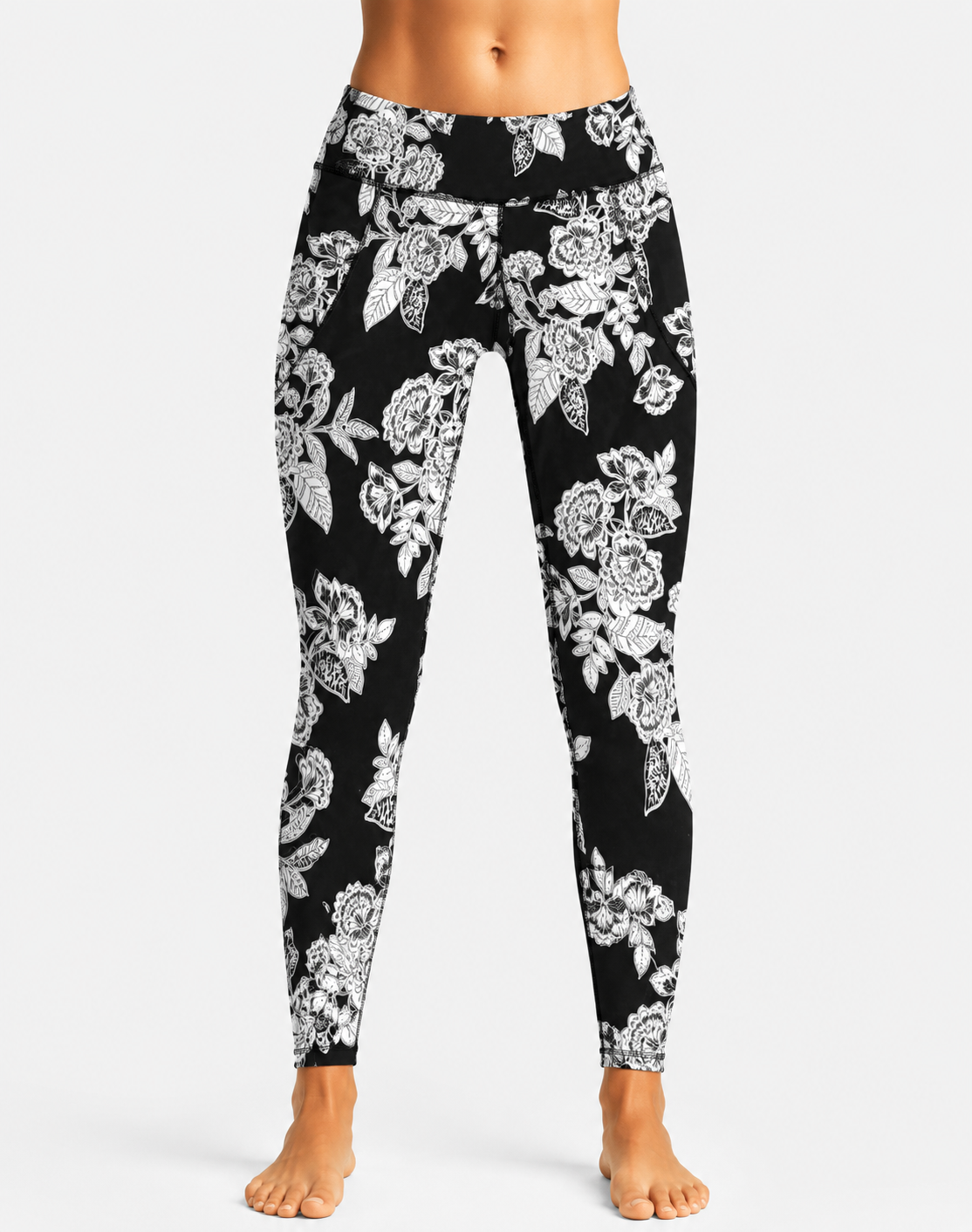 Old Navy Women Black Sport Tights