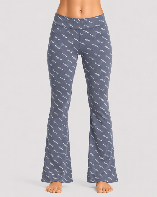 Hollister Women Blue Sport Tights