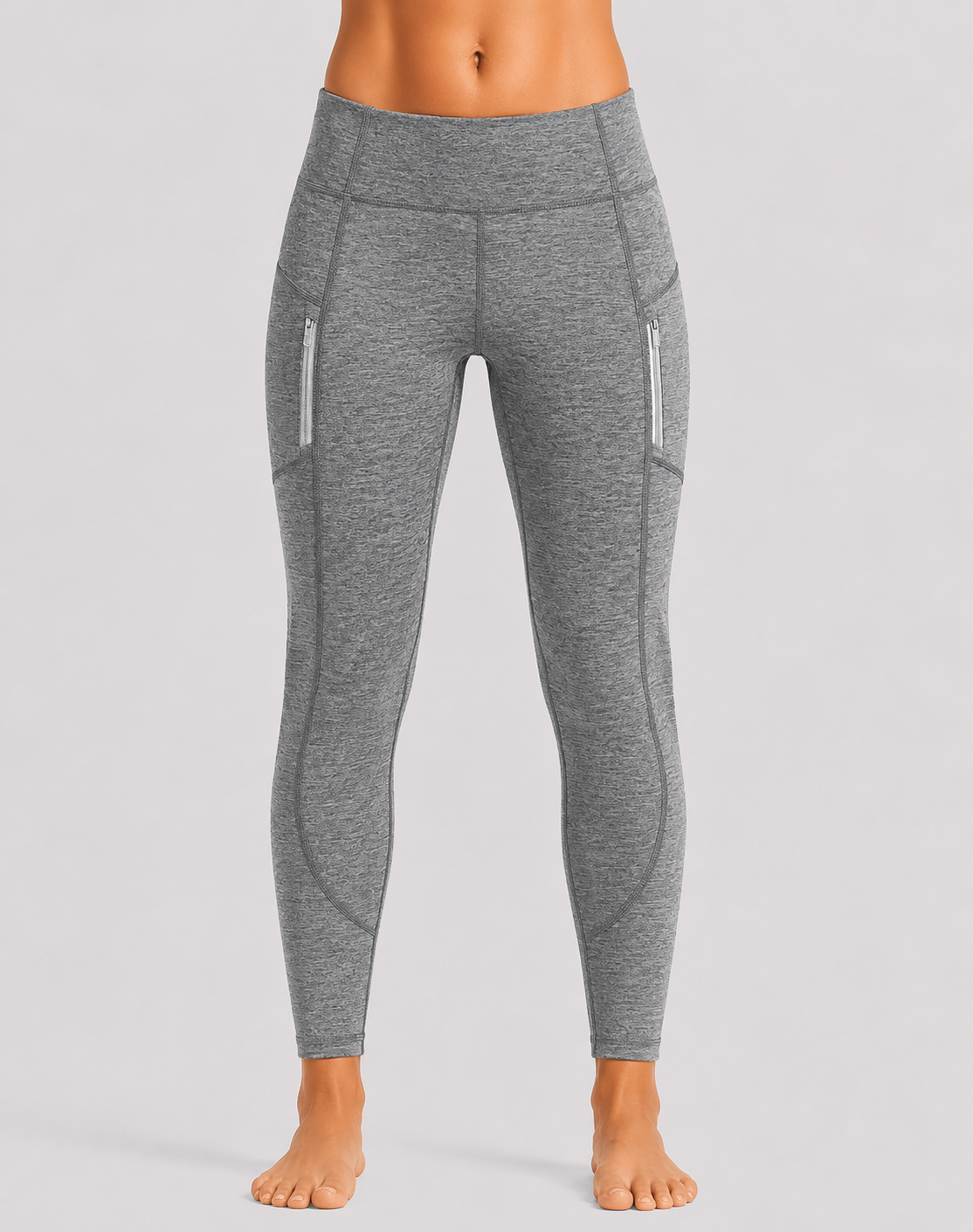 Athleta Women Gray Sport Tights