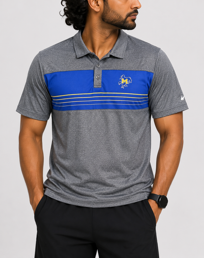 Colosseum Men Sport Gray Polo T Shirt