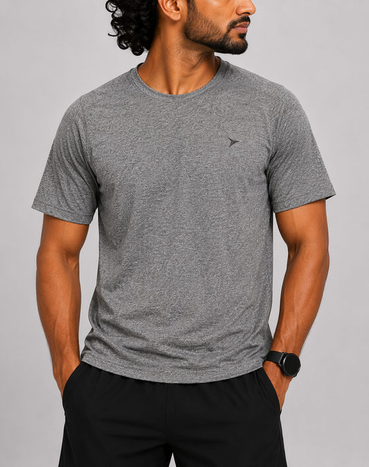 Old Navy Men Sport Gray T Shirt