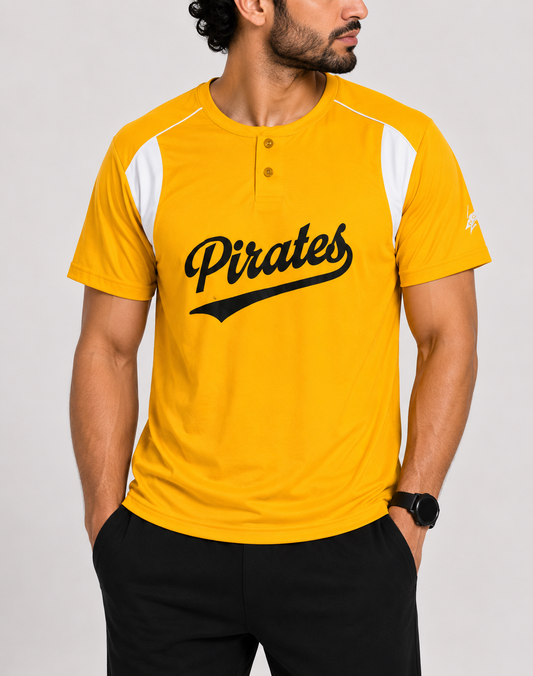 Alleson Men Sport Yellow T Shirt