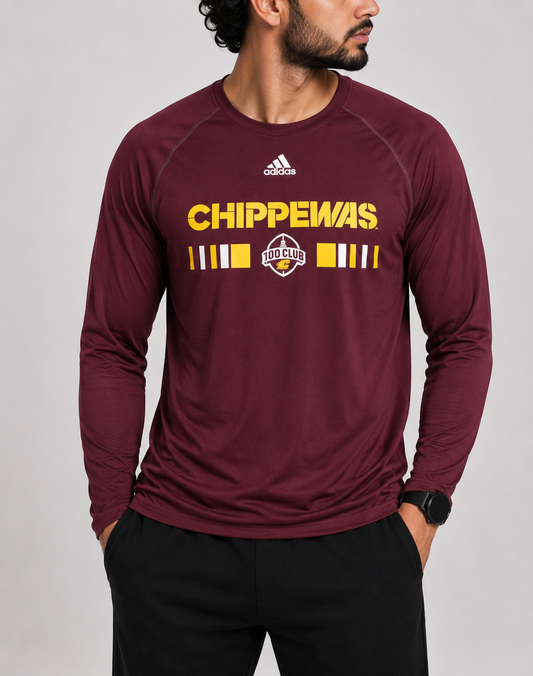Adidas Men Sport Maroon T Shirt