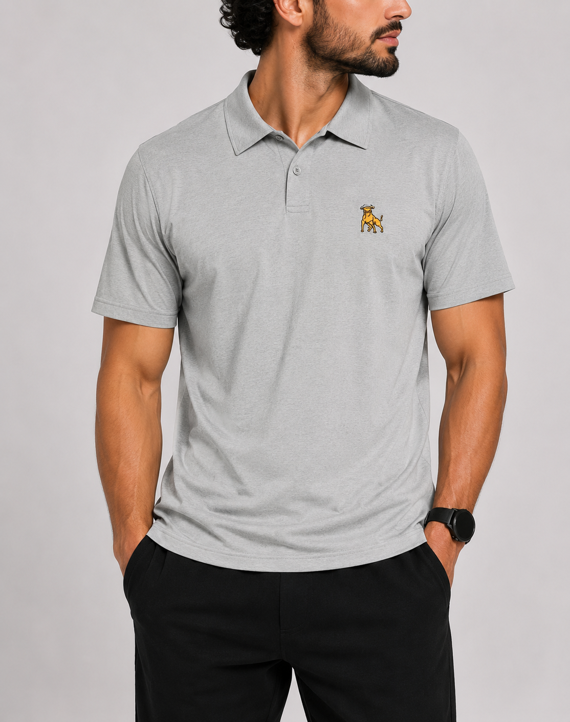 Champion Men Sport Gray Polo T Shirt – Preloved Labels