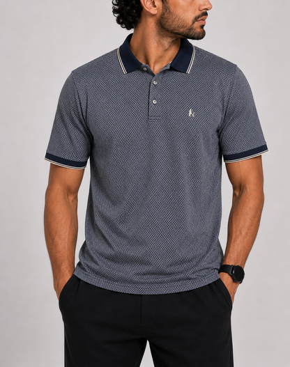 ASH City Men Sport Blue Polo T Shirt