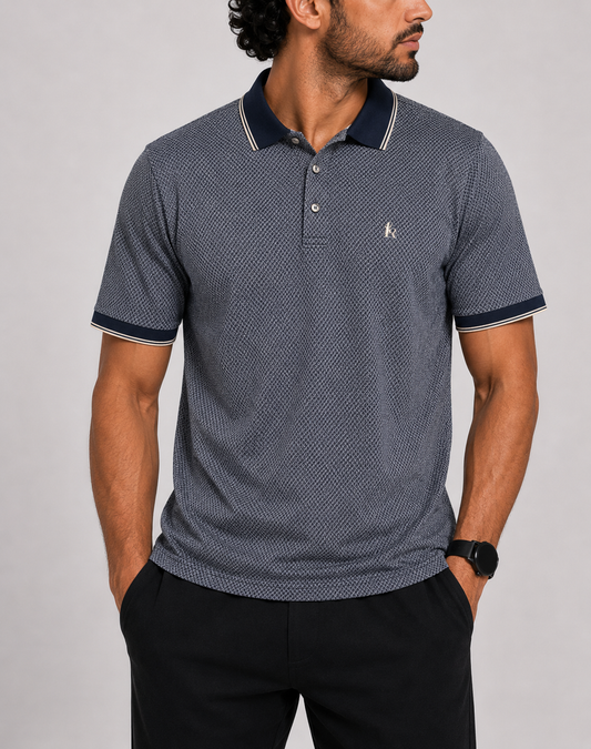 ASH City Men Sport Blue Polo T Shirt
