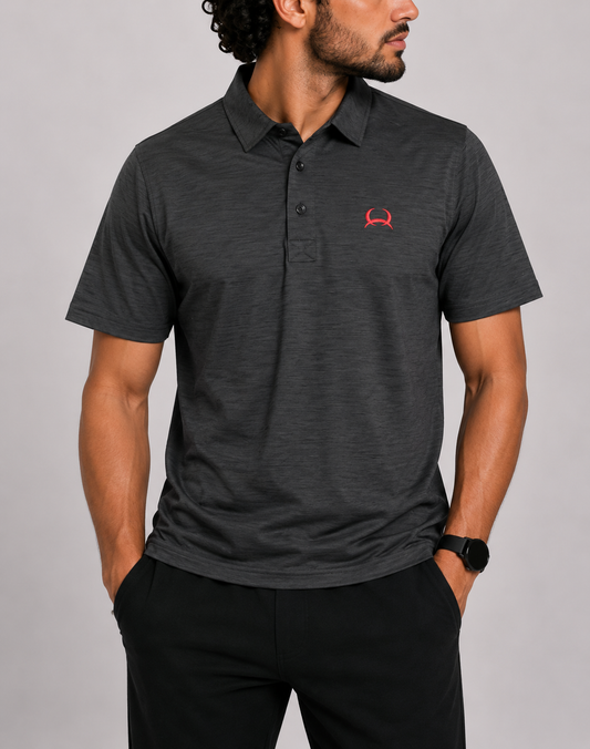 Cinch Men Sport Gray Polo T Shirt
