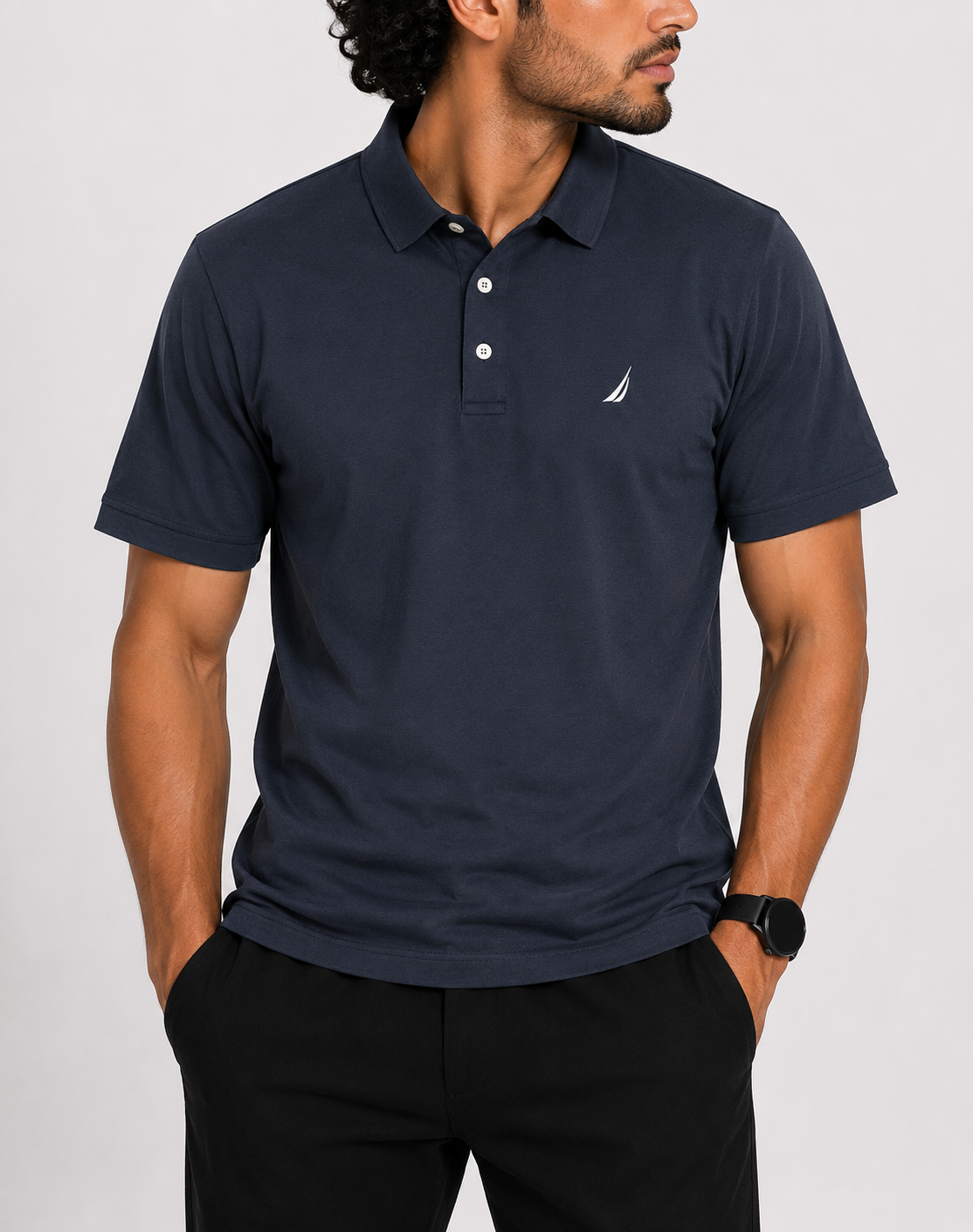 Nautica Men Sport Blue Polo T Shirt – Preloved Labels