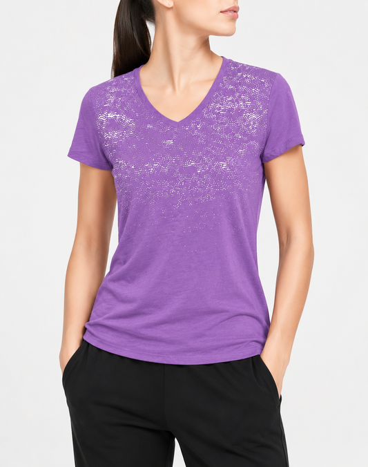 Tek Gear Women Purple Sport T Shirt