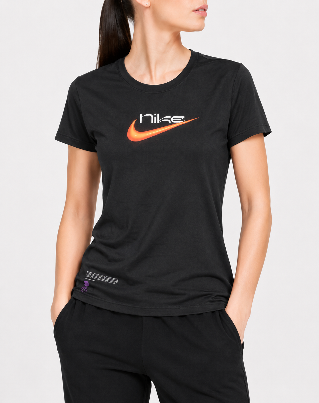 Nike Women Black Sport T Shirt