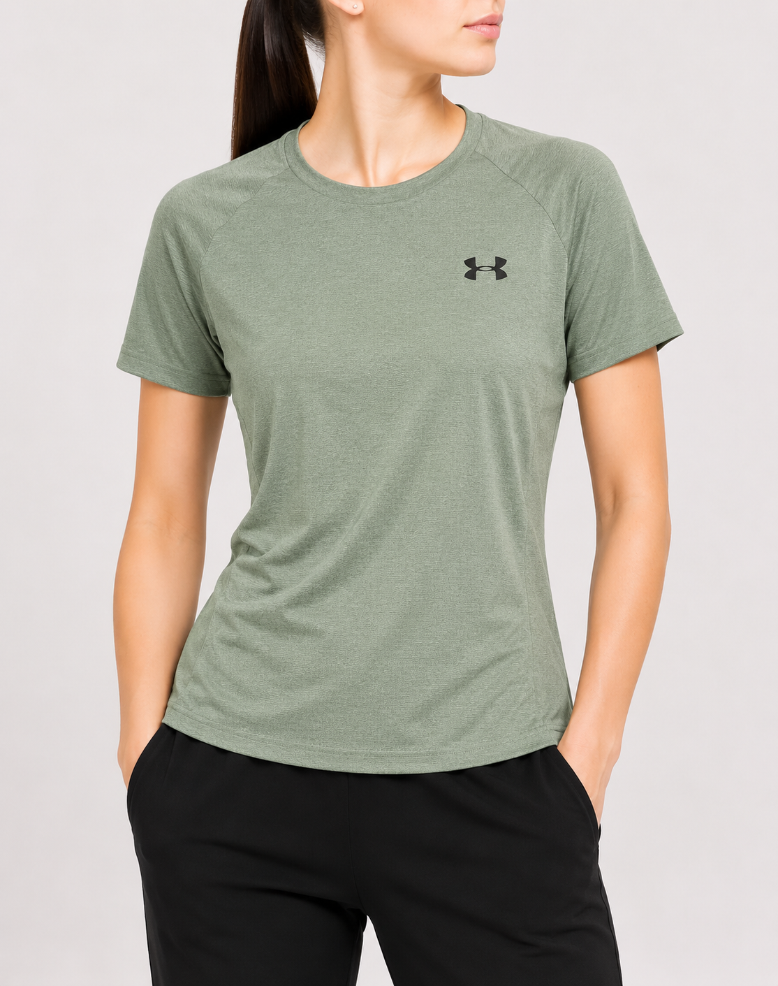 Under Armour Women Green Sport T Shirt