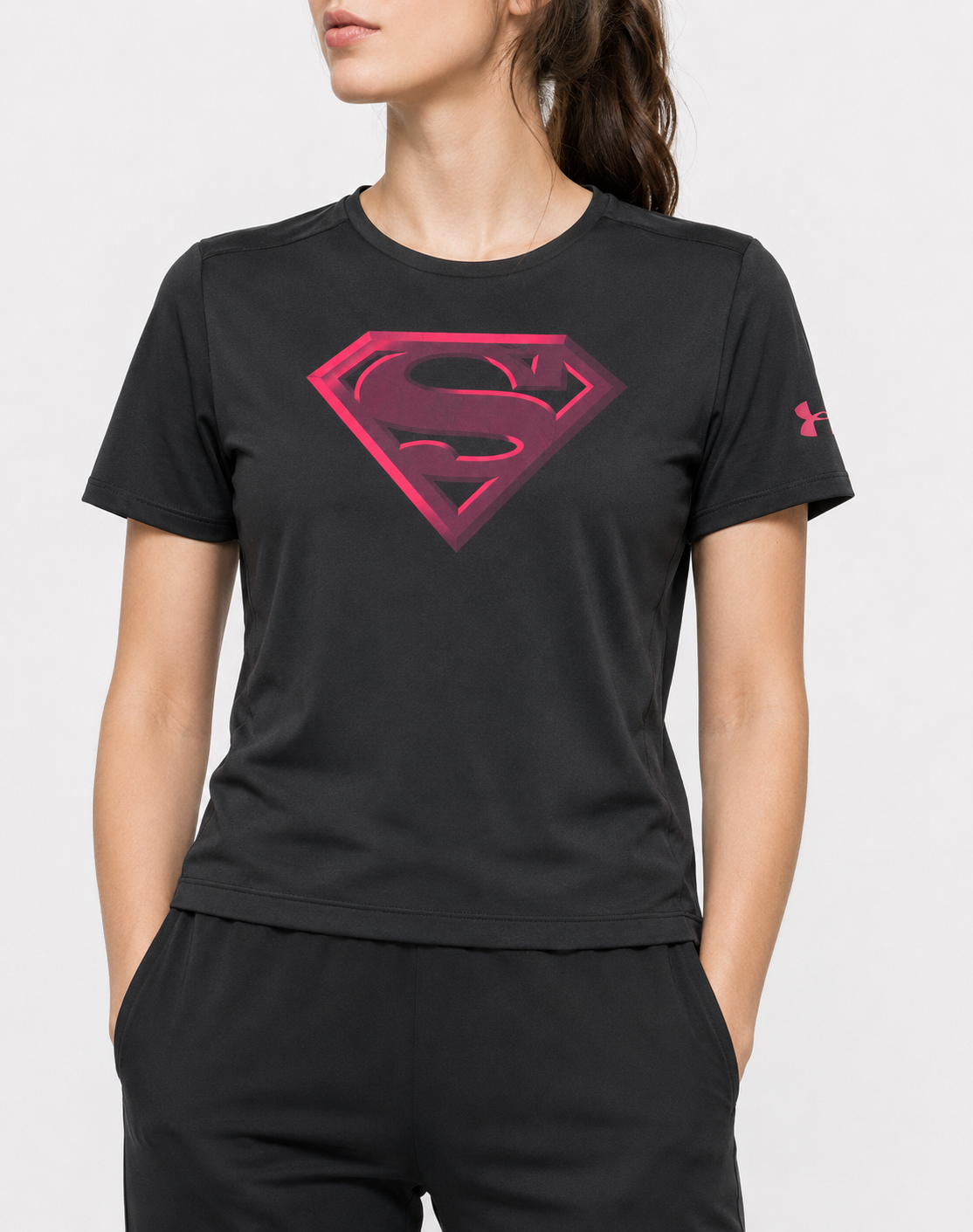 Under Armour Women Black Sport T Shirt