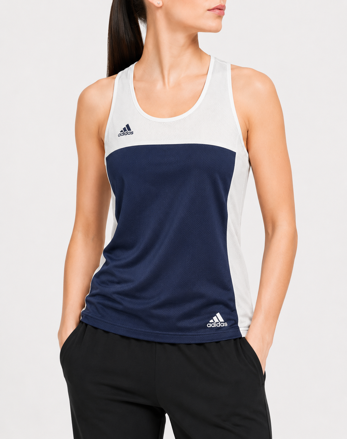 Adidas Women White Sport T Shirt