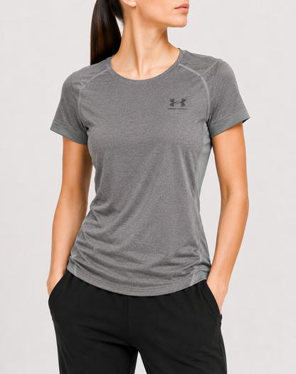 Under Armour Women Gray Sport T Shirt
