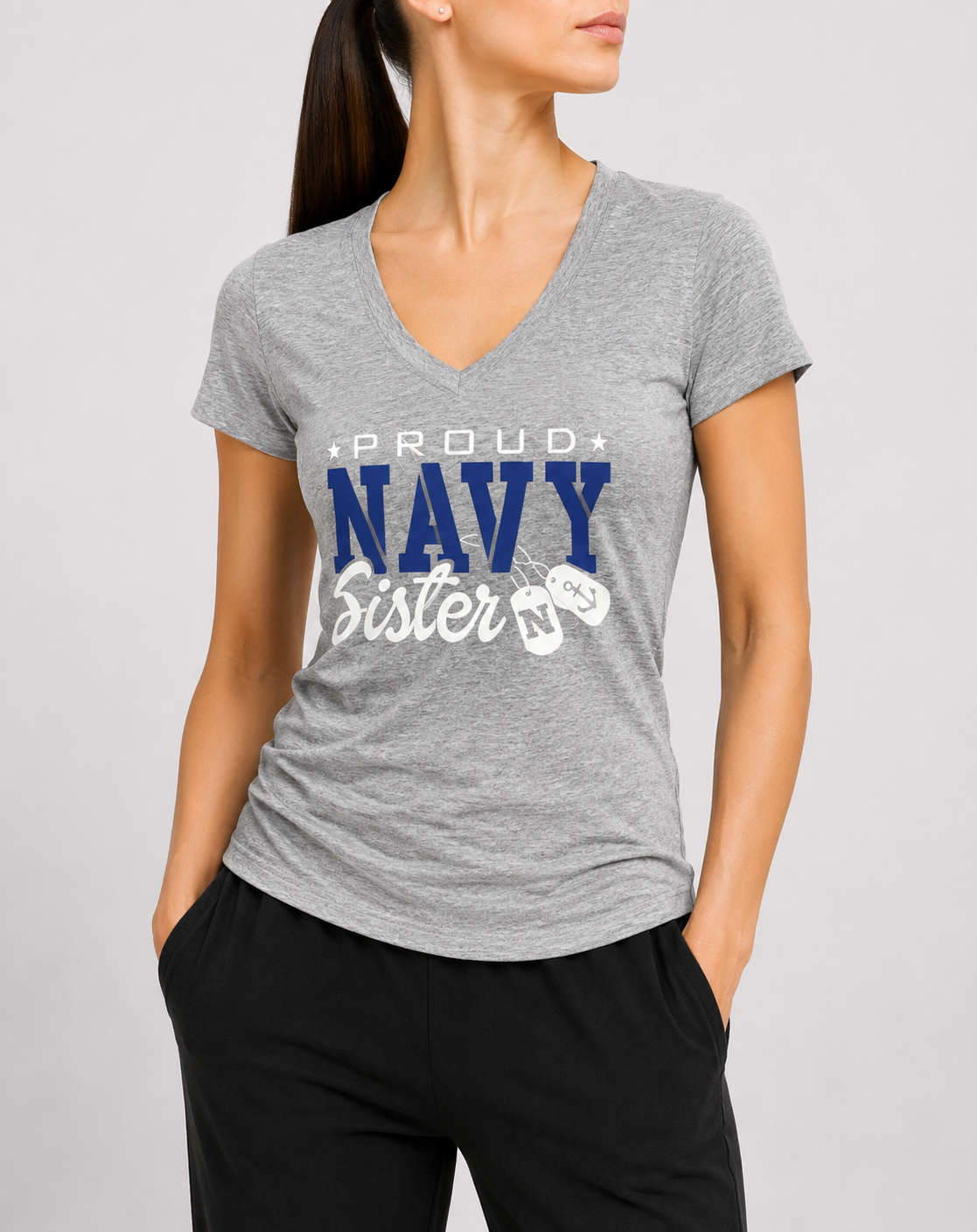 Soffe Women Gray Sport T Shirt