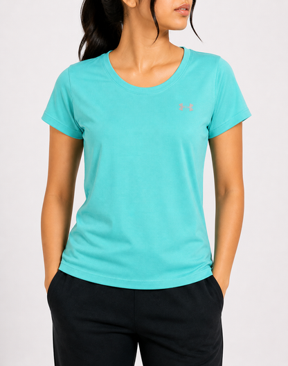 Under Armour Women Sport Blue T Shirt