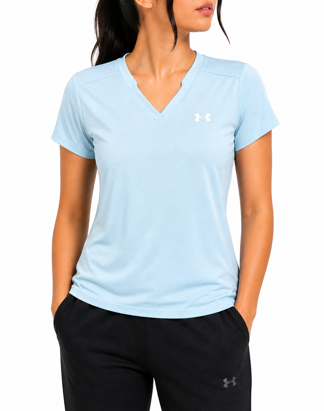Under Armour Women Sport Blue T Shirt