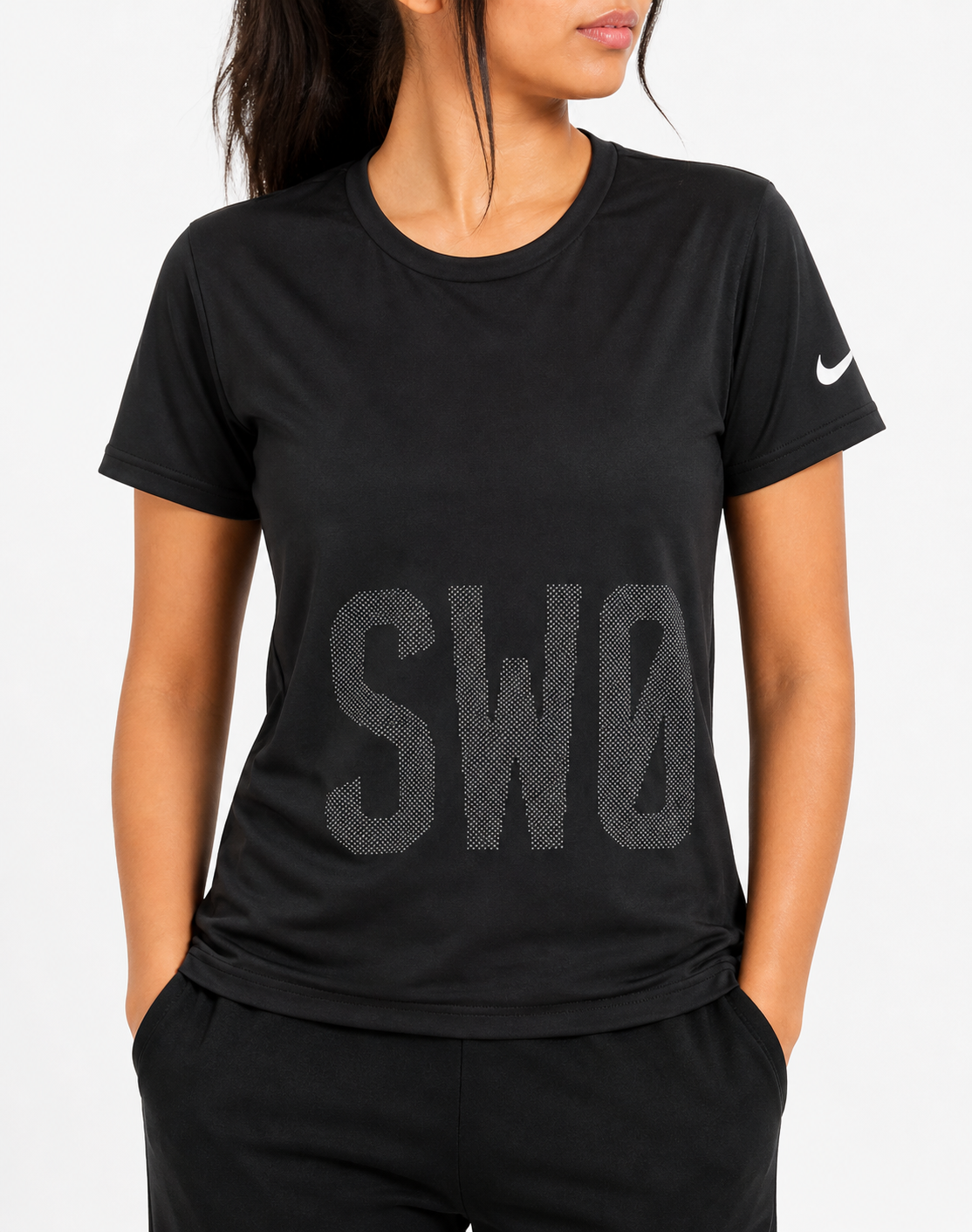 Nike Pro Women Sport Black T Shirt – Preloved Labels