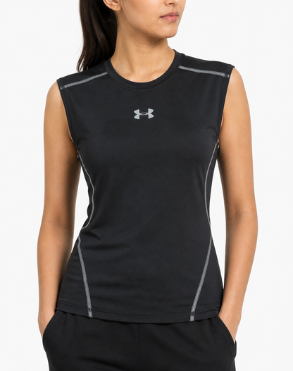 Under Armour Women Sport Black Vest T Shirt – Preloved Labels
