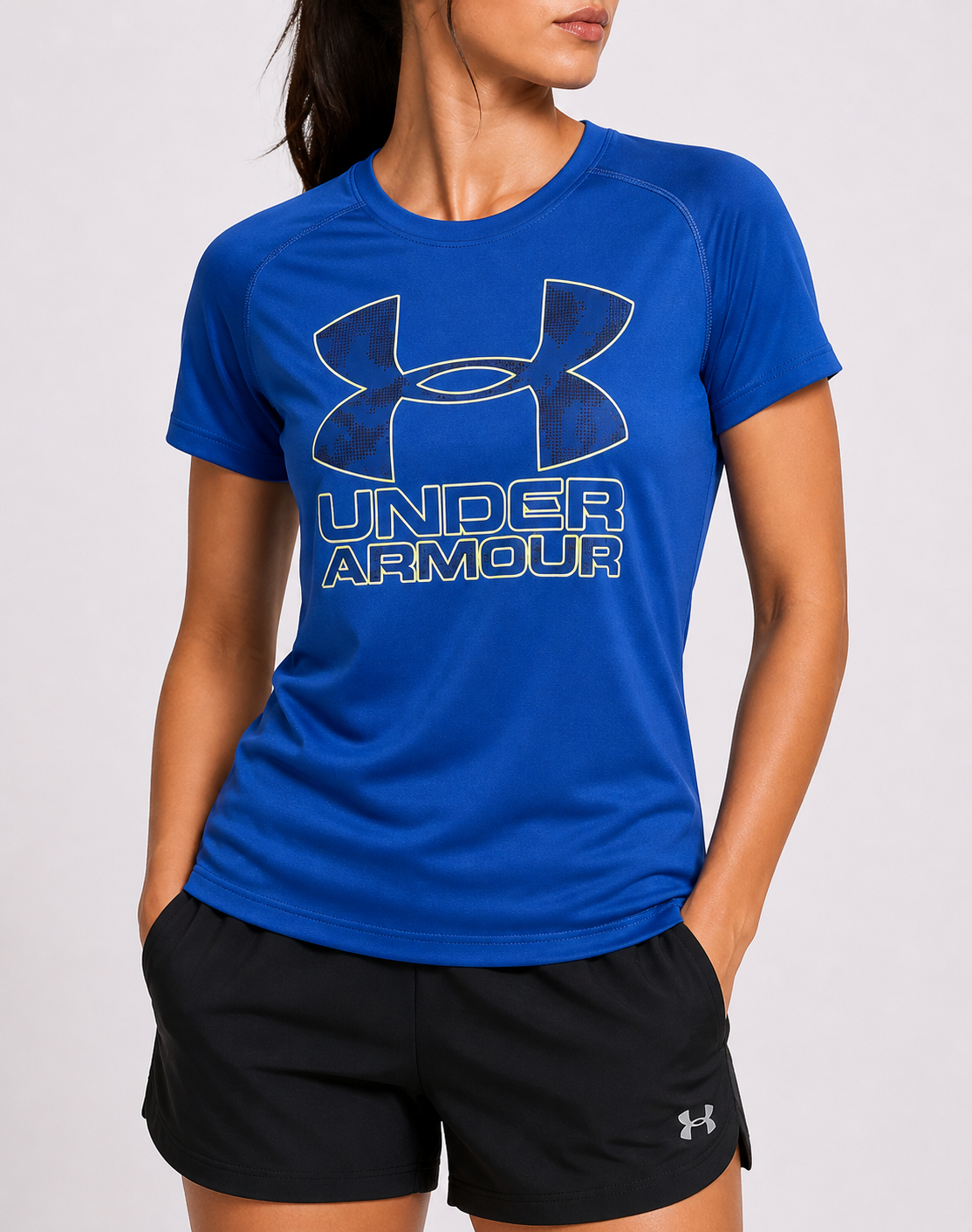 Under Armour Women Sport Blue T Shirt – Preloved Labels