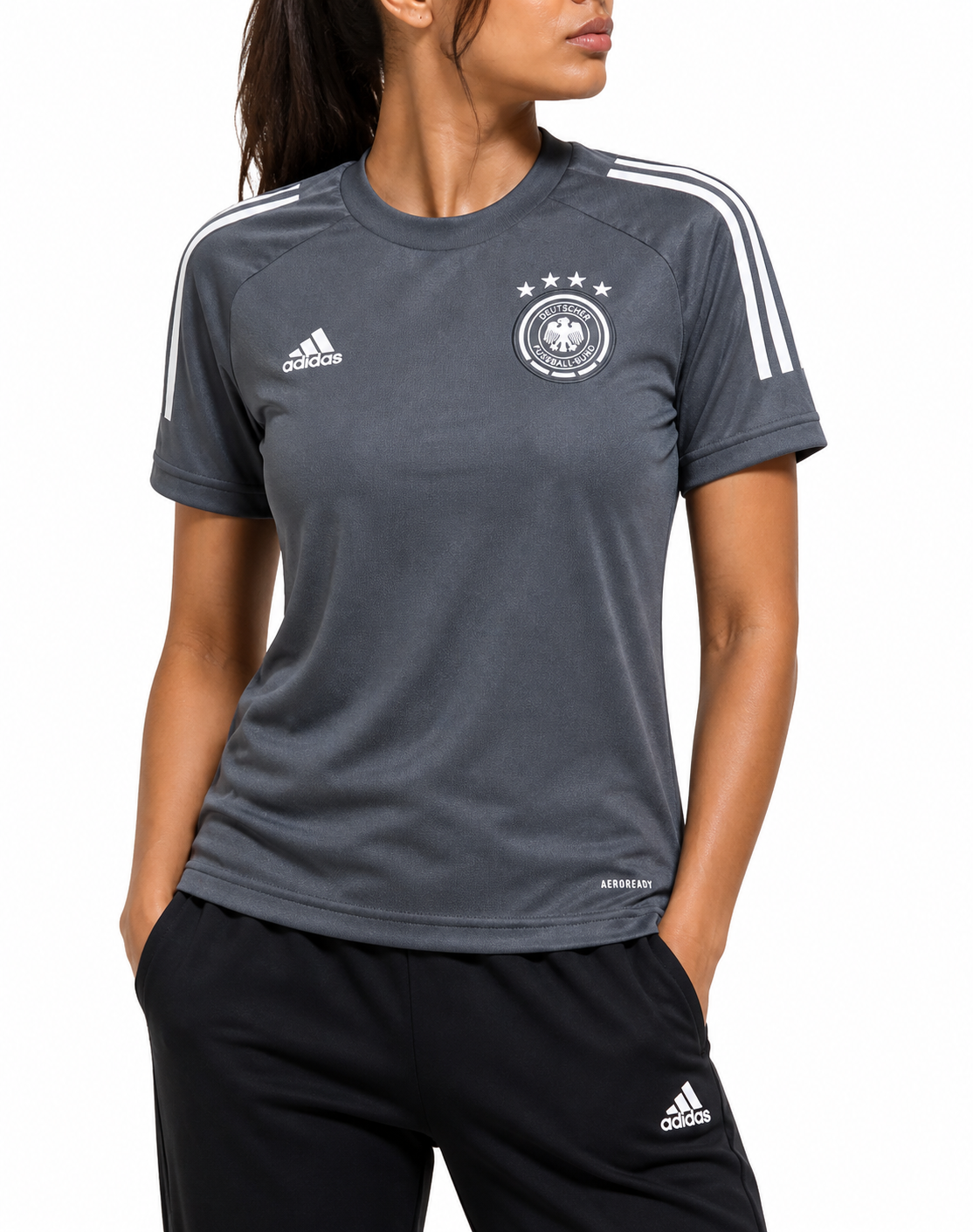 Adidas Women Sport Gray T Shirt