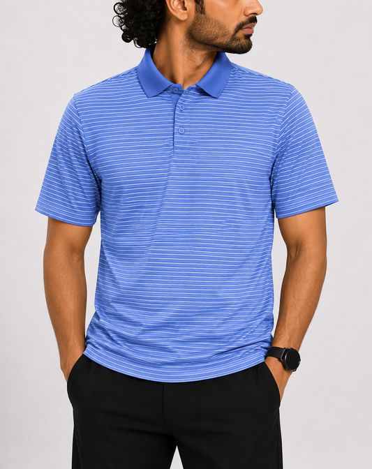 Allen Solly Men Sport Blue Polo T Shirt