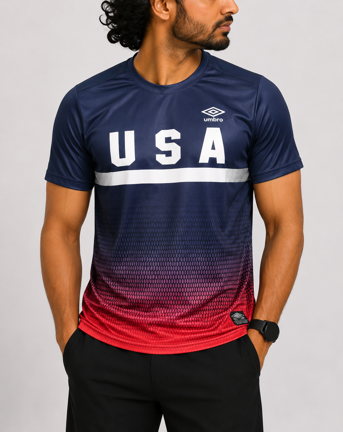 Umbro Men Sport Blue T Shirt